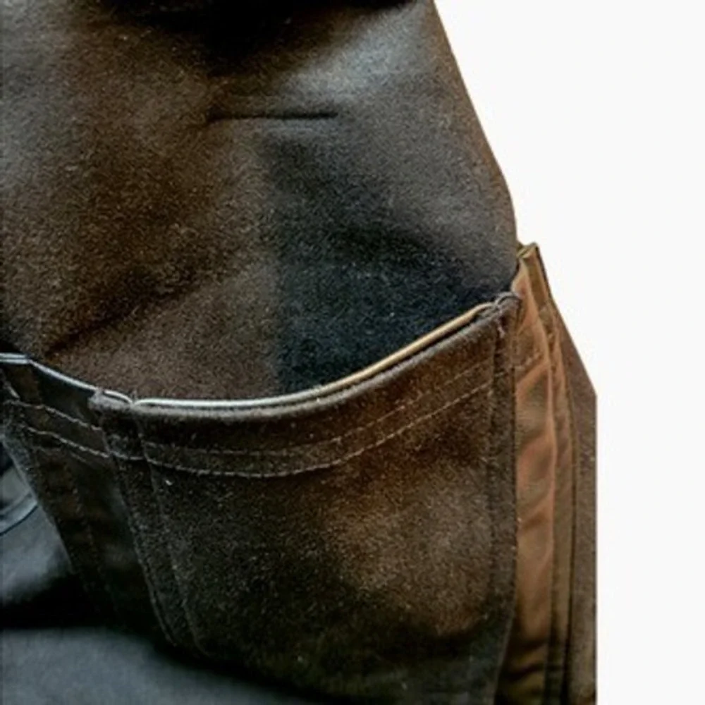 Kancy Kole Black Faux Suede‎ Mini Skirt Front Zip Faux Leather Trim Pockets XL